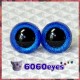 1 Pair Sapphire Glitter Hand Painted Safety Eyes Plastic eyes